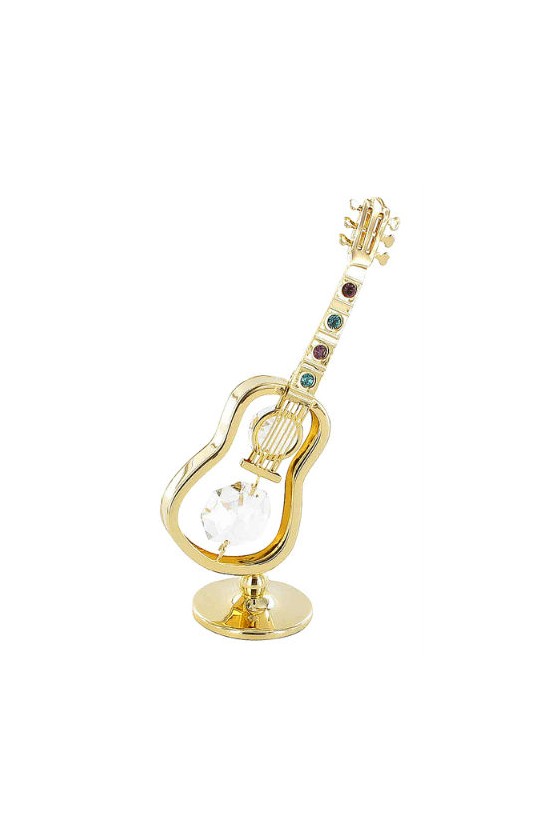 Instrument miniature guitare perles Swarovski