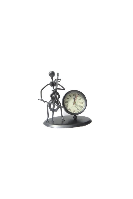 Musicien violoncelle horloge